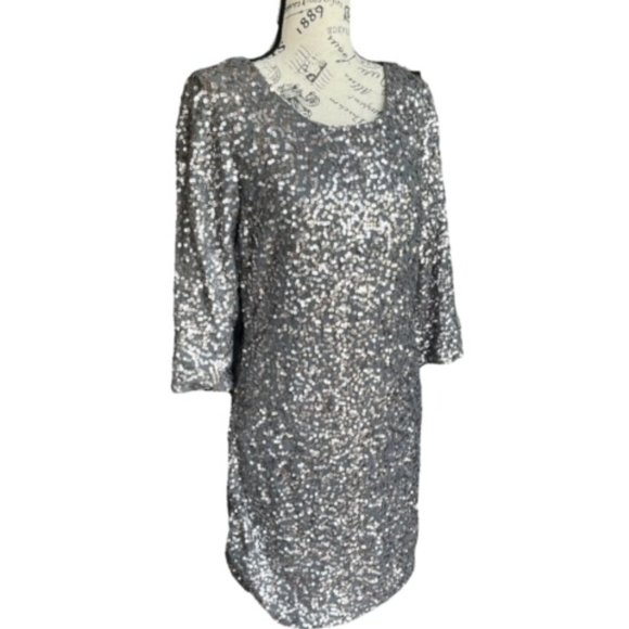 LC Lauren Conrad Dresses & Skirts - LC Lauren Conrad Silver Sequin